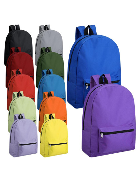 Mochilas Clásicas al por Mayor Amylove 12 Unidades 30x43cm