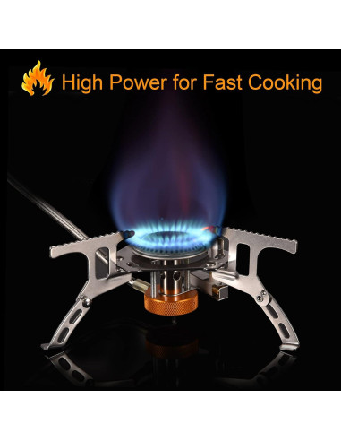 Estufa de Gas Camping Portátil Adaptador Propano 1LB Plegable
