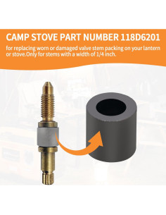 Empaque de Válvula 118D6201 para Linternas y Estufas Coleman - 4 Pcs 2