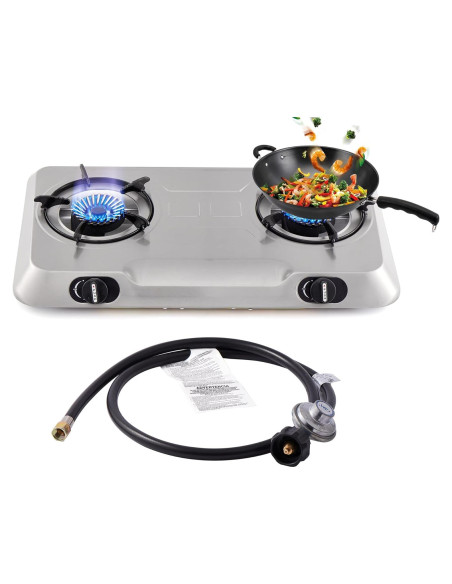 Estufa de Gas Propano Portátil forimo RQZ 2 Quemadores 19,000 BTU