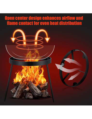 Trípode de Fogata Wefaith de Acero para Cocinar 1.2 kg