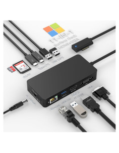 Microsoft Surface Dock 11 en 1 HDMI 4K VGA para Surface Pro
