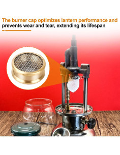 Tapa de quemador y pantalla LVACODV para linternas Coleman 242/200 2