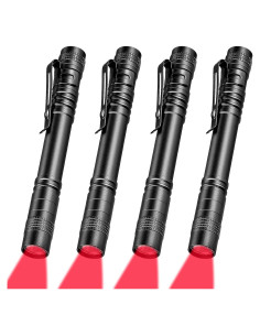 Linterna LED Roja Tuanse 4 Pcs para Observación Nocturna
