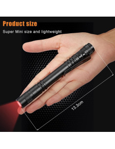 Linterna LED Roja Tuanse 4 Pcs para Observación Nocturna 2