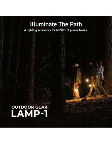 Lámpara LED de Camping Elecom NESTOUT con Trípode Beige