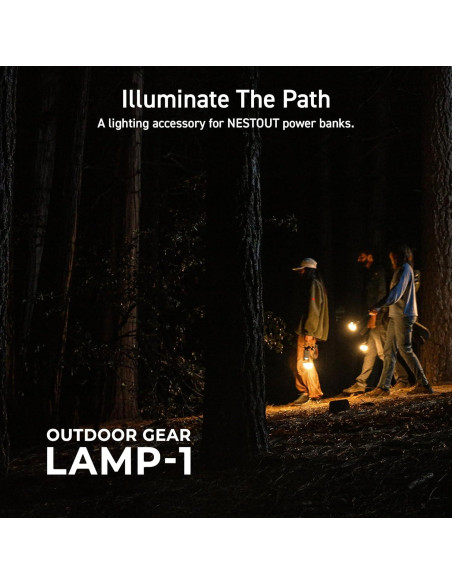 Lámpara LED de Camping Elecom NESTOUT con Trípode Beige