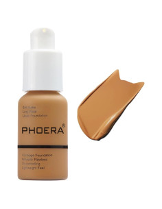 Base Líquida Mate Suave PHOERA 50g Castaño Resistente al Agua
