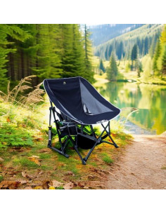 Silla Mecedora Plegable GCI Outdoor Pod Rocker Azul Índigo 2