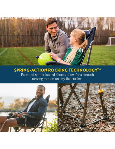 Silla de Camping GCI Outdoor RoadTrip Rocker Plegable Azul