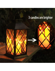 Linterna Solar Colgante GUANFU 3 LED Impermeable Jardín 2