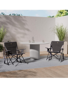 Silla Mecedora Plegable GCI Outdoor Kickback Gris - Soporte Bebidas 2