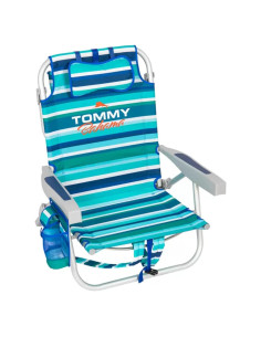 Silla de Playa Plegable Tommy Bahama Rayas Verdes 136 kg