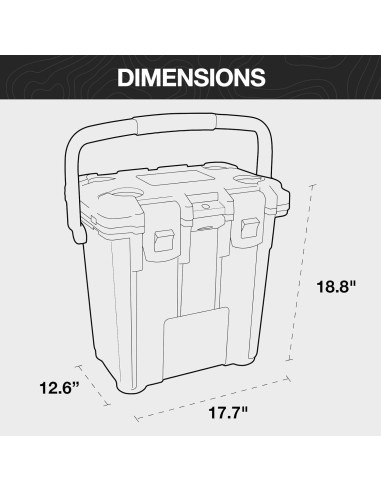 Cooler Pelican Elite 20 Cuartos Blanco/Gris 19 Litros