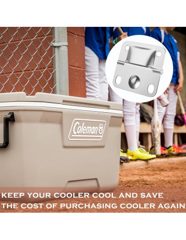Juego de Bisagras de Acero Inoxidable VEEBELL para Cooler Coleman
