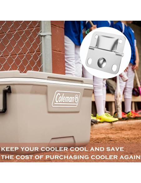 Juego de Bisagras de Acero Inoxidable VEEBELL para Cooler Coleman