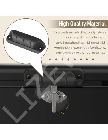 Pestillo de Mango de Enfriador LIZEWEI 54 Qt Acero Reemplazo