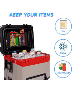 Redes de Almacenamiento para Nevera VEEBELL - 2 Piezas 45.7x24.9cm 2