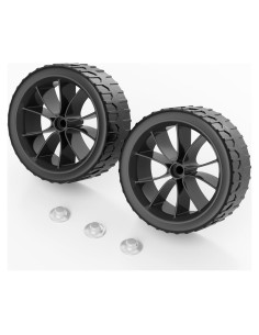 Ruedas de Enfriador ZAITOE 6 Pulgadas Reemplazo Negro 2-Pack