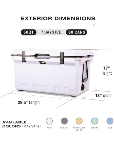 Cooler ENGEL 60 QT Ultra-Ligero con 2 Paquetes de Hielo y Vaso 22 oz