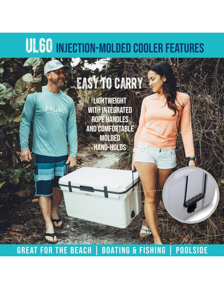 Cooler ENGEL 60 QT Ultra-Ligero con 2 Paquetes de Hielo y Vaso 22 oz