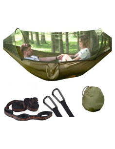 Hamaca de Camping Ovyuzhen con Red Antimosquitos 2.9x1.4m