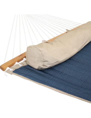 Hamaca doble acolchada Sunnydaze Ola de marea 335x140 cm 200 kg