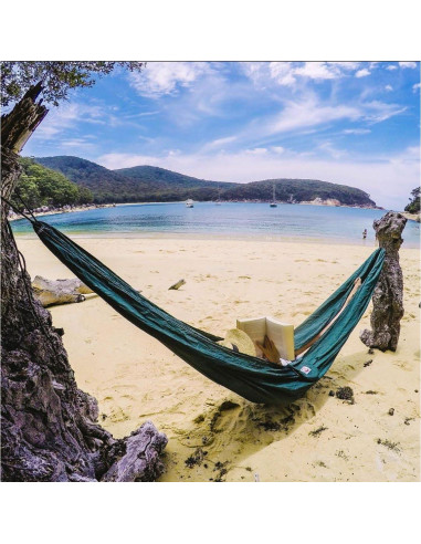 Hamaca Bliss Individual Verde - Camping 300x150 cm 160 kg