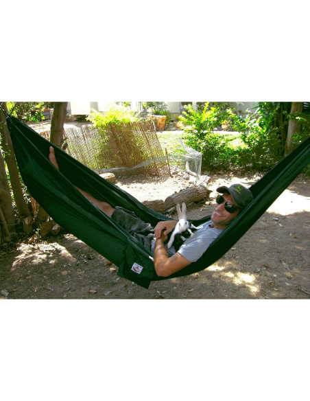 Hamaca Bliss Individual Verde - Camping 300x150 cm 160 kg Hamaca Bliss Individual Verde - Camping 300x150 cm 160 kg