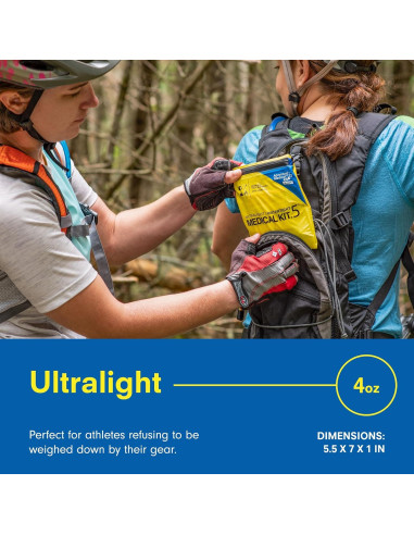 Kit Médico Ultraligero Impermeable Aventura 1 Persona 1-2 Días