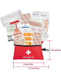 Kit de Primeros Auxilios Pequeño Prelady 152 Piezas Viaje TSA 2