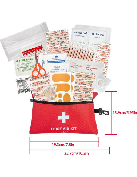 Kit de Primeros Auxilios Pequeño Prelady 152 Piezas Viaje TSA