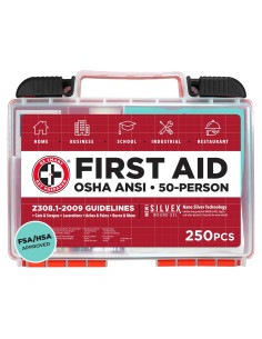 Kit de Primeros Auxilios Total Resources 250 Piezas para 50 Personas