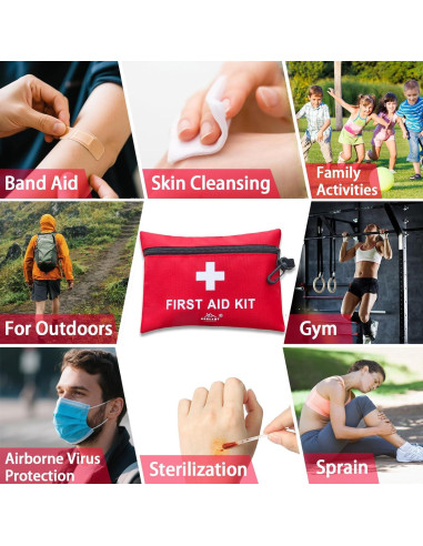 Kit de Primeros Auxilios Pequeño Prelady 152 Piezas Viaje TSA