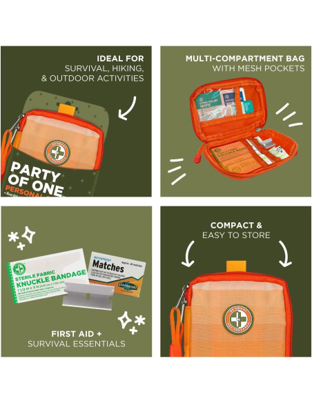 Kit de Supervivencia Personal Be Smart Get Prepared 34 Piezas