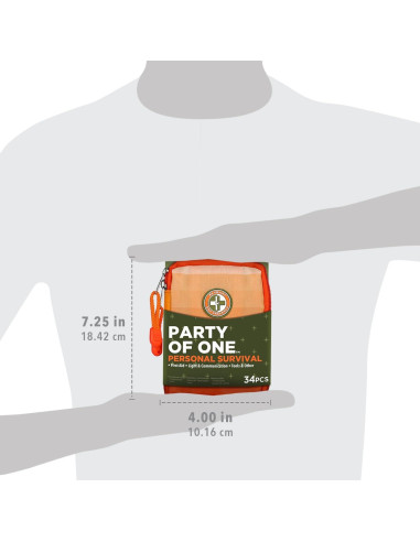 Kit de Supervivencia Personal Be Smart Get Prepared 34 Piezas
