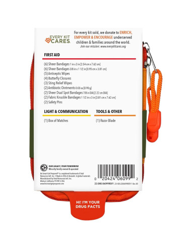 Kit de Supervivencia Personal Be Smart Get Prepared 34 Piezas