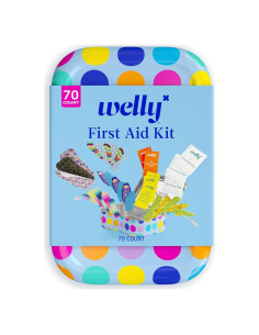 Kit de Primeros Auxilios Welly - 70 Unidades con Vendajes y Ungüentos