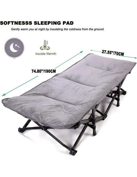 Almohadilla de Camping Gehannah 190x74cm Suave y Liviana