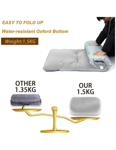 Almohadilla de Camping Gehannah 190x74cm Suave y Liviana