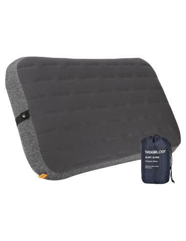 Almohada de Camping Inflable TREKOLOGY ALUFT Ultra 60x38 cm Gris