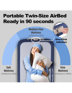 Colchón de Aire Twin TREKOLOGY con Bomba Integrada 20 cm 2