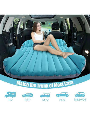 Colchón Inflable SUV KMZ Doble Cara 192x128 cm con Bomba