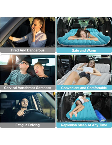 Colchón Inflable SUV KMZ Doble Cara 192x128 cm con Bomba