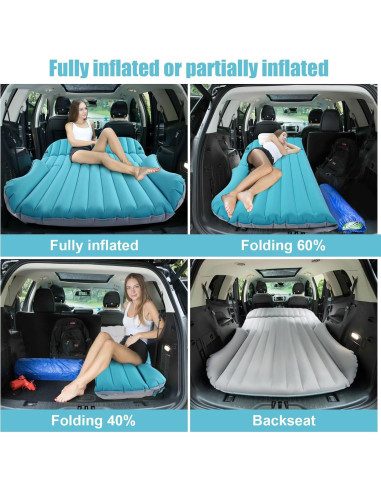 Colchón Inflable SUV KMZ Doble Cara 192x128 cm con Bomba