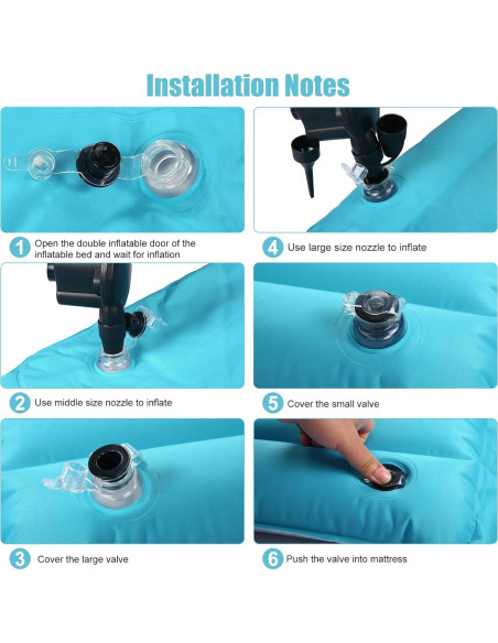 Colchón Inflable SUV KMZ Doble Cara 192x128 cm con Bomba