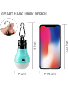 EverBrite Paquete 3 Luces de Camping y 5 Linternas Frontales 2