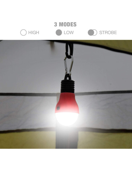 EverBrite Paquete 3 Luces de Camping y 5 Linternas Frontales