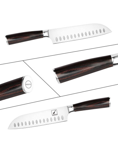 Cuchillo de Chef Santoku imarku 17.8 cm Acero Inoxidable