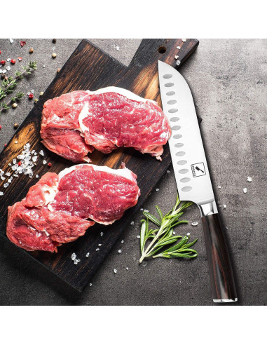 Cuchillo de Chef Santoku imarku 17.8 cm Acero Inoxidable